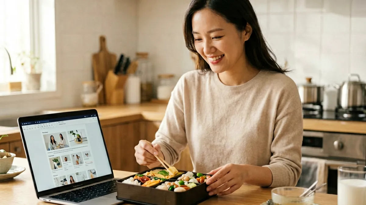 fc2博客平台上一位日系生活博主在记录日常料理制作过程的封面画面
